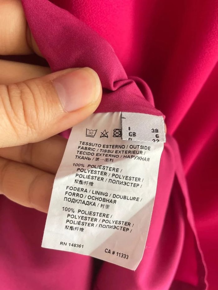 Robe vintage fuchsia manches originales PINKO - photo numéro 5