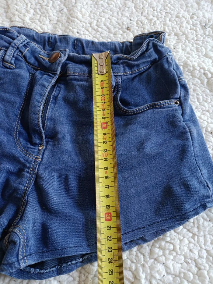 Short en jean stretch bleu clair - photo numéro 5