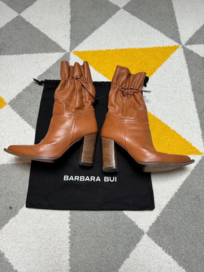 Bottines en cuir à talons Barbara Bui Taille 37 1/2