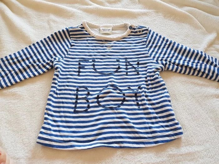 Lot de 3 maillots manches longues garçon 12 mois - photo numéro 4