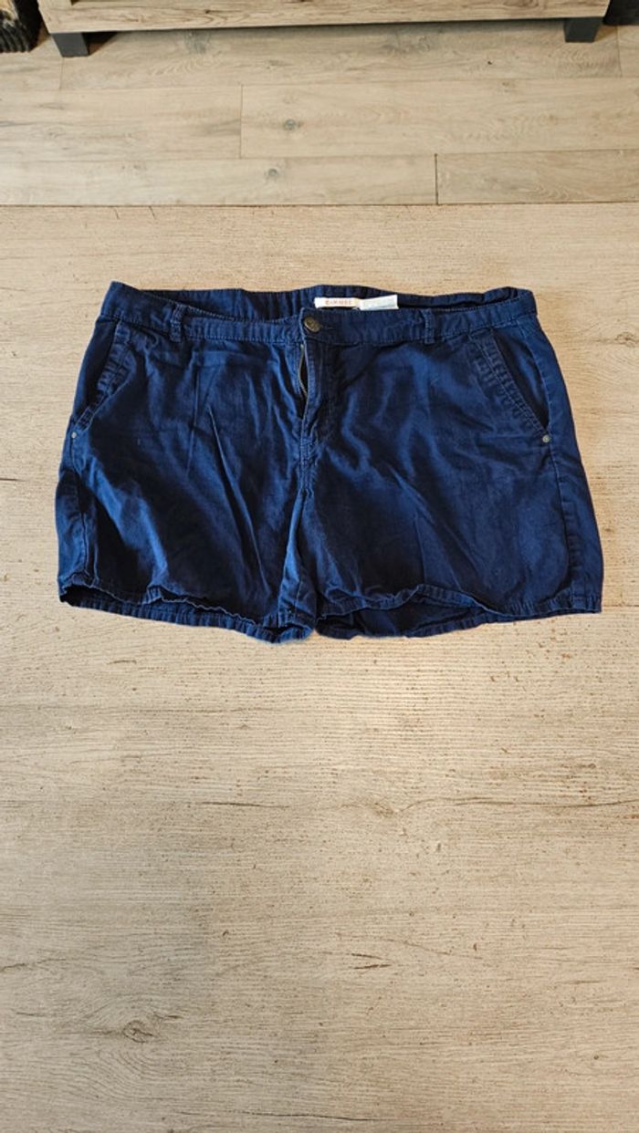 Short femme bleu marine, Camaïeu, taille 42, peu mis