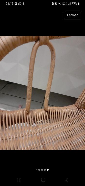 fauteuil Crapaud Enfant Rotin