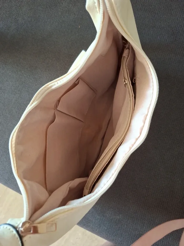 Sac à main beige multipoches - photo numéro 6