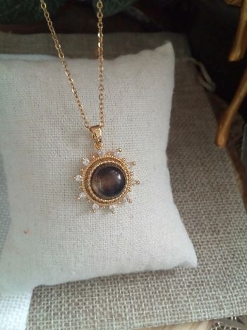 Collier soleil bohème zirconé