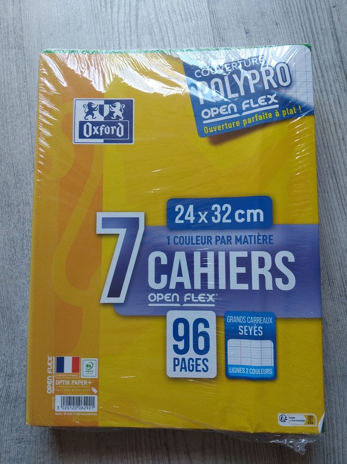 Lot 7 cahiers oxford 24x32 96 pages - photo numéro 2