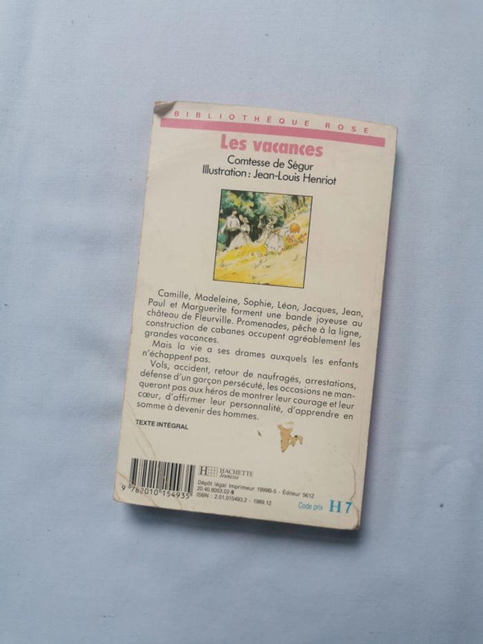 Les vacances livre de Comtesse de Ségur, bibliothèque rose - photo numéro 6