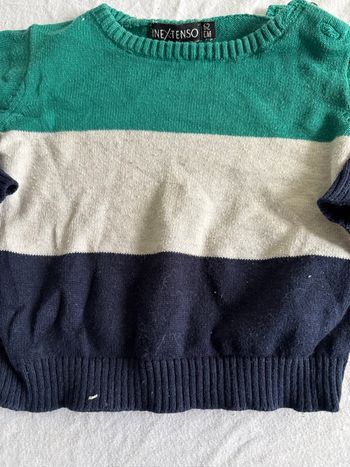 Superbe Pull Rayé Bébé - In Extenso - 62 cm (3 mois)