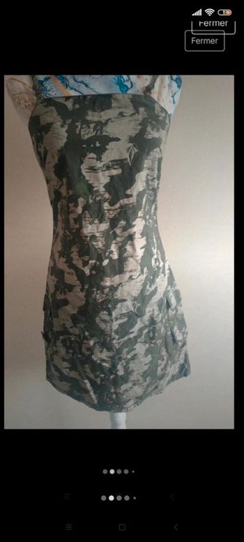Robe d été façon militaire t 36