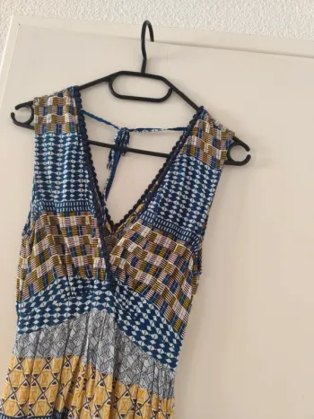 Robe longue camaïeu