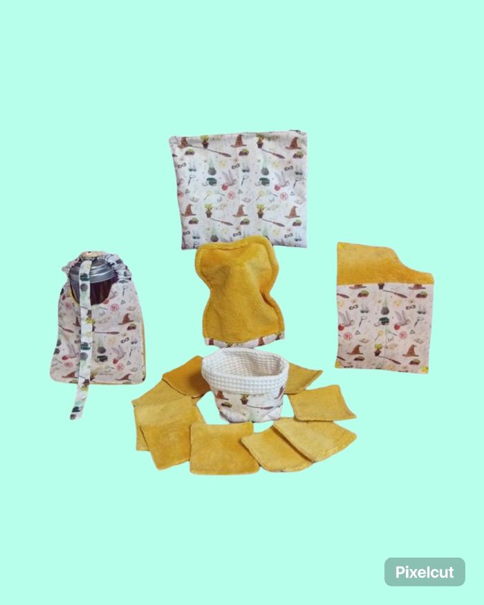 Vend lot de lingettes démaquillantes 12/12 CM bavoirs Petite Gant de toilette neuf avec étiquette - photo numéro 7