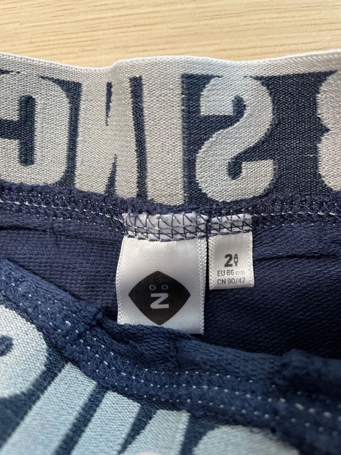 Short bleu avec élastique à la taille Z 24 mois 86cm - photo numéro 3