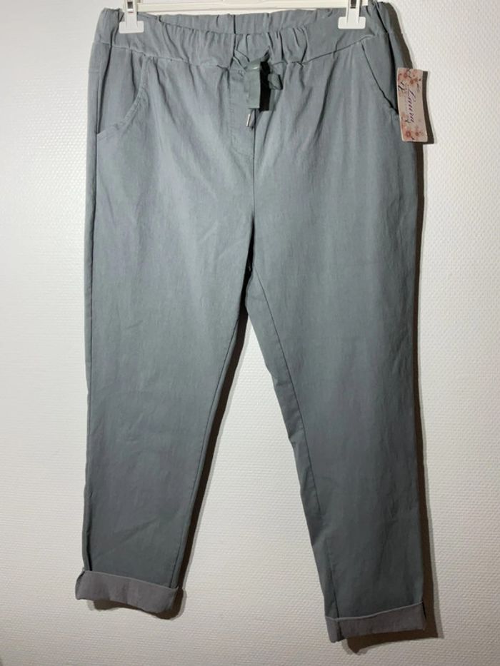 Pantalon élastique femme taille unique (46-50)- laura- neuf avec étiquette