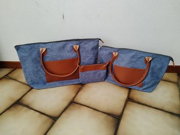 Lot de 2 sacs de voyage avec trousse de toilette neuf