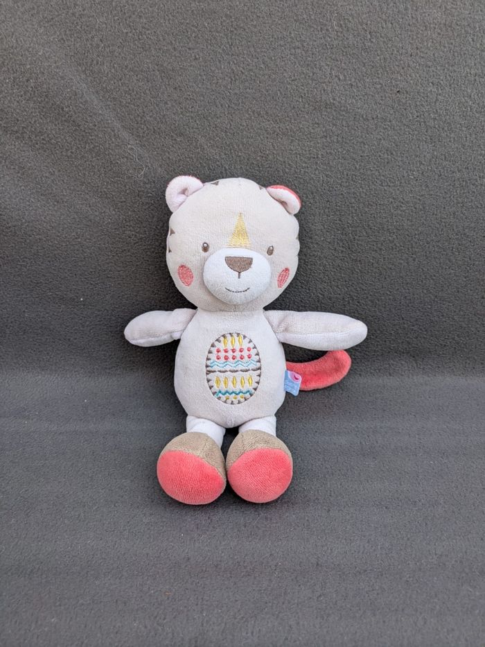 Doudou chat tigre sucre d'orge