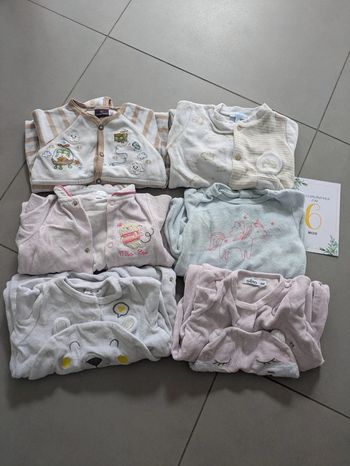 Lot 6 pyjamas 6 mois