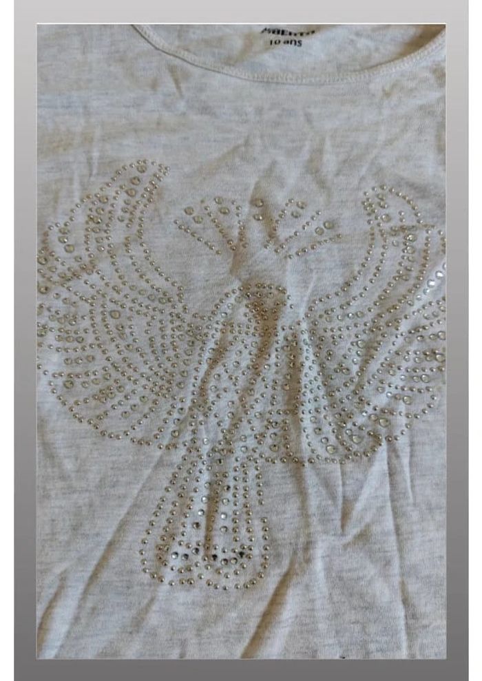 Tee shirt à manches longues liberto gris 10 ans - photo numéro 2