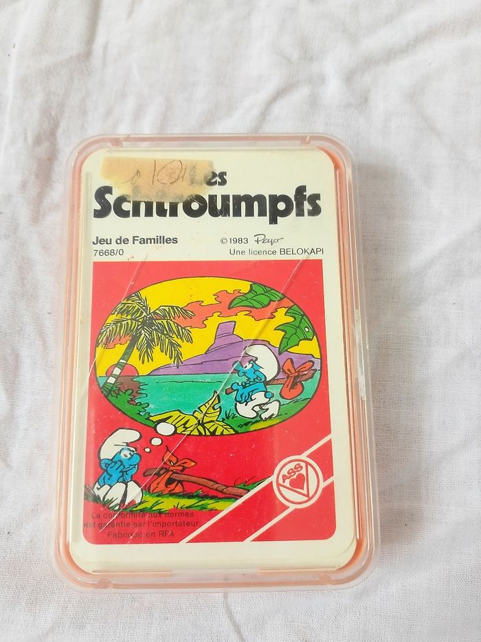 Jeu de familles les Schtroumpfs 1983 Peyo