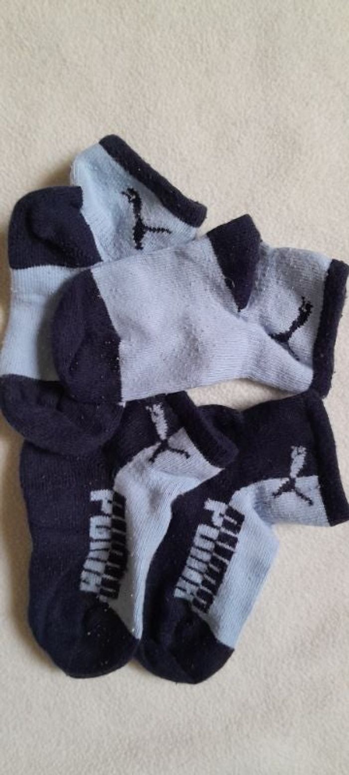 Lot 2 paires chaussettes hautes 19-22