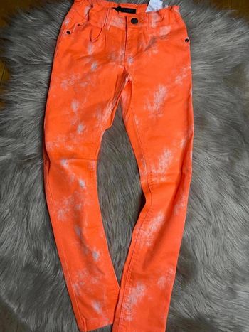 Pantalon orange tie ans dye
