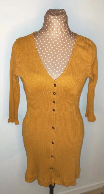 Robe Pull and Bear marron, femme, taille 2