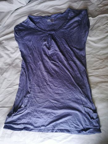 Débardeur long bleu/violet