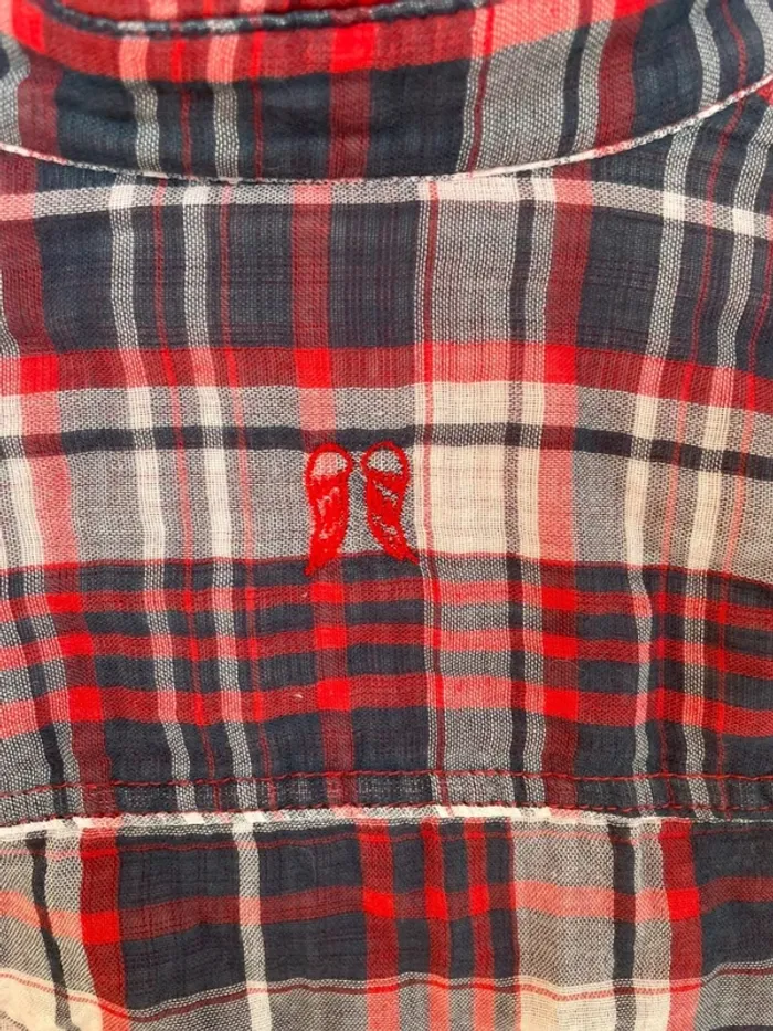 Chemise Berenice rouge bleu XS - photo numéro 5