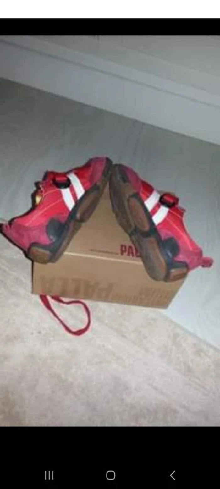 Baskets Palladium Strap Kids rouge Taille 28 - photo numéro 2