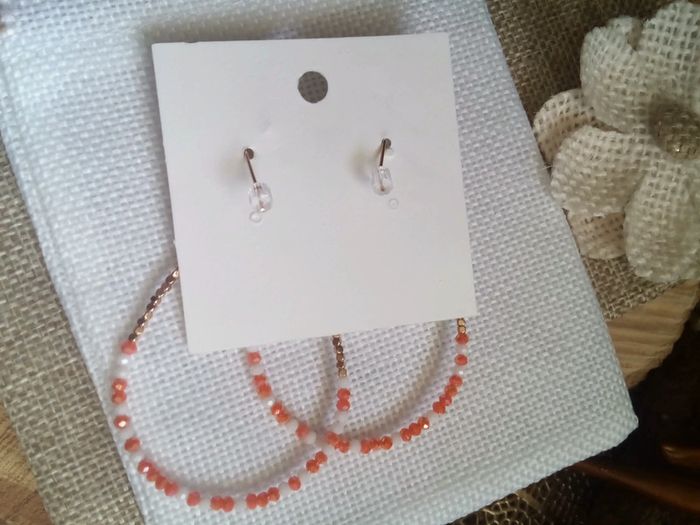 Boucles d'oreilles hématite et perles de rocailles - photo numéro 3