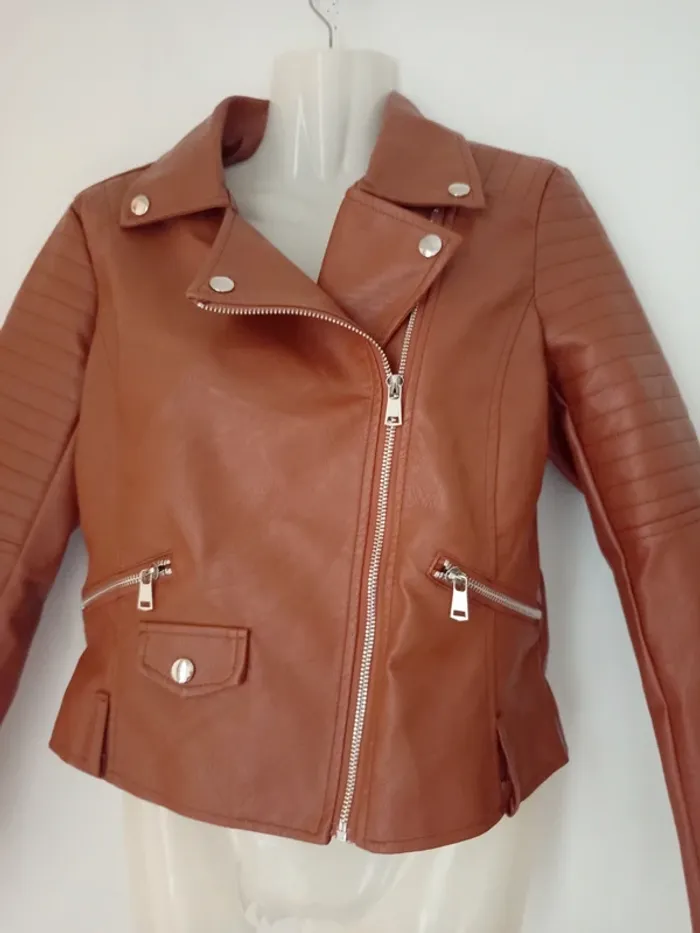 Veste perfecto en simili cuir homme - photo numéro 2
