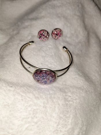 Bracelet et boucles d'oreilles artisanale neuf