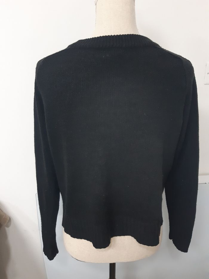 Pull fin noir H&M T36 - photo numéro 3