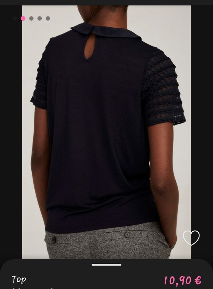 Top noir femme taille M - photo numéro 5