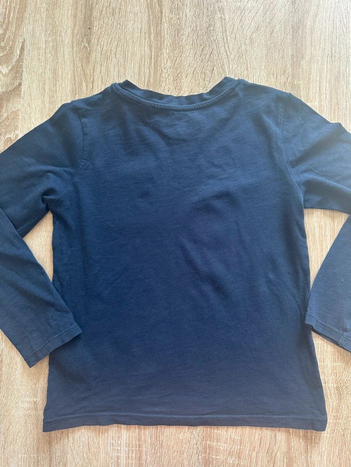 T-shirt manches longues bleu - photo numéro 5