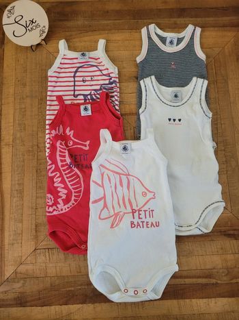 Bodies petit bateau 6mois