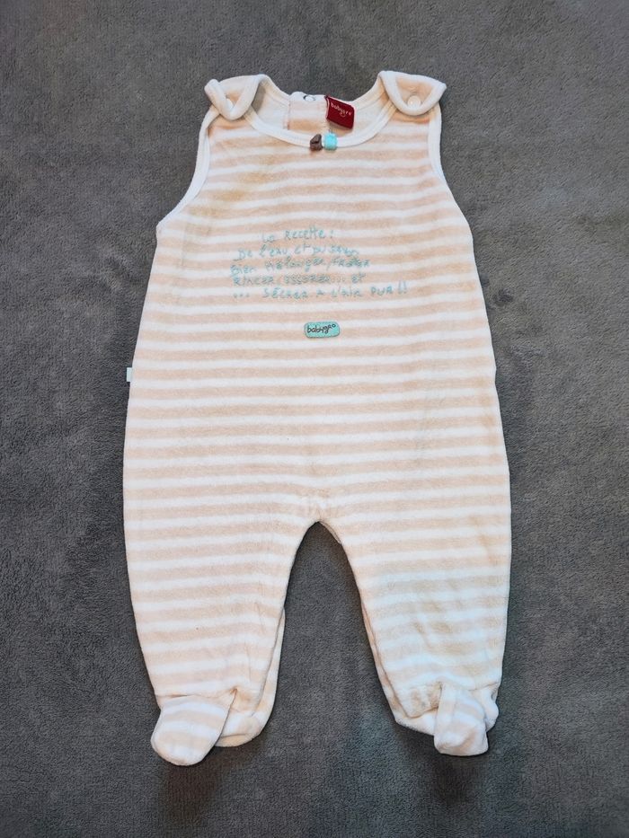 Grenouillère rayée sans manches