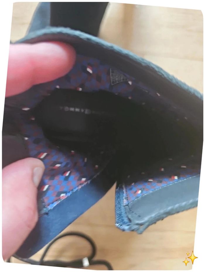 Bottines à talons Tommy Hilfiger noires en daim – Taille 40 👢 - photo numéro 8
