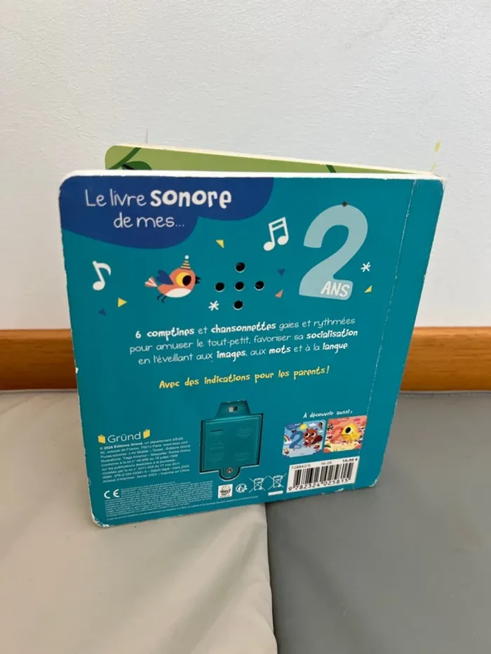 Le livre sonore de mes deux ans | Livre interactif pour tout-petits - photo numéro 3
