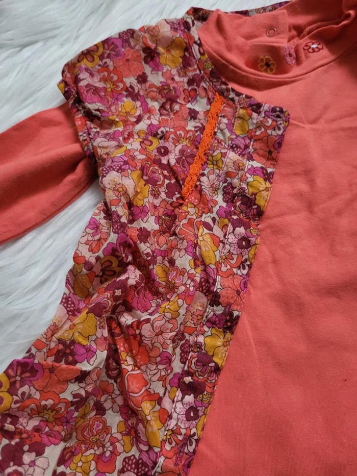 Ensemble 2 pièces sous pull +Gilet 9mois orchestra - photo numéro 3