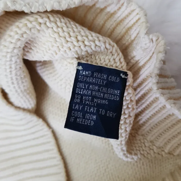 Pull Camionneur half demi zip Ralph Lauren M Beige - photo numéro 7