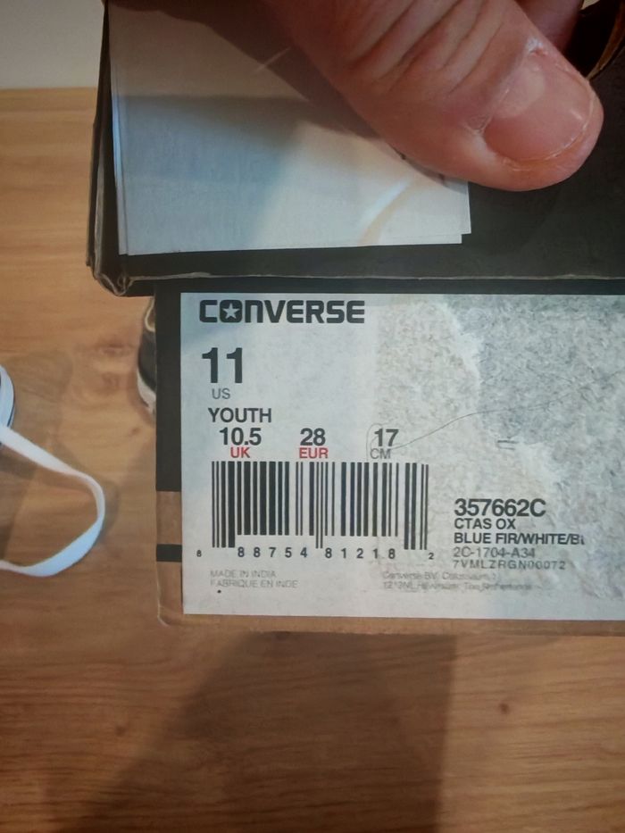 Converse fille, taille 28, neuves - photo numéro 9