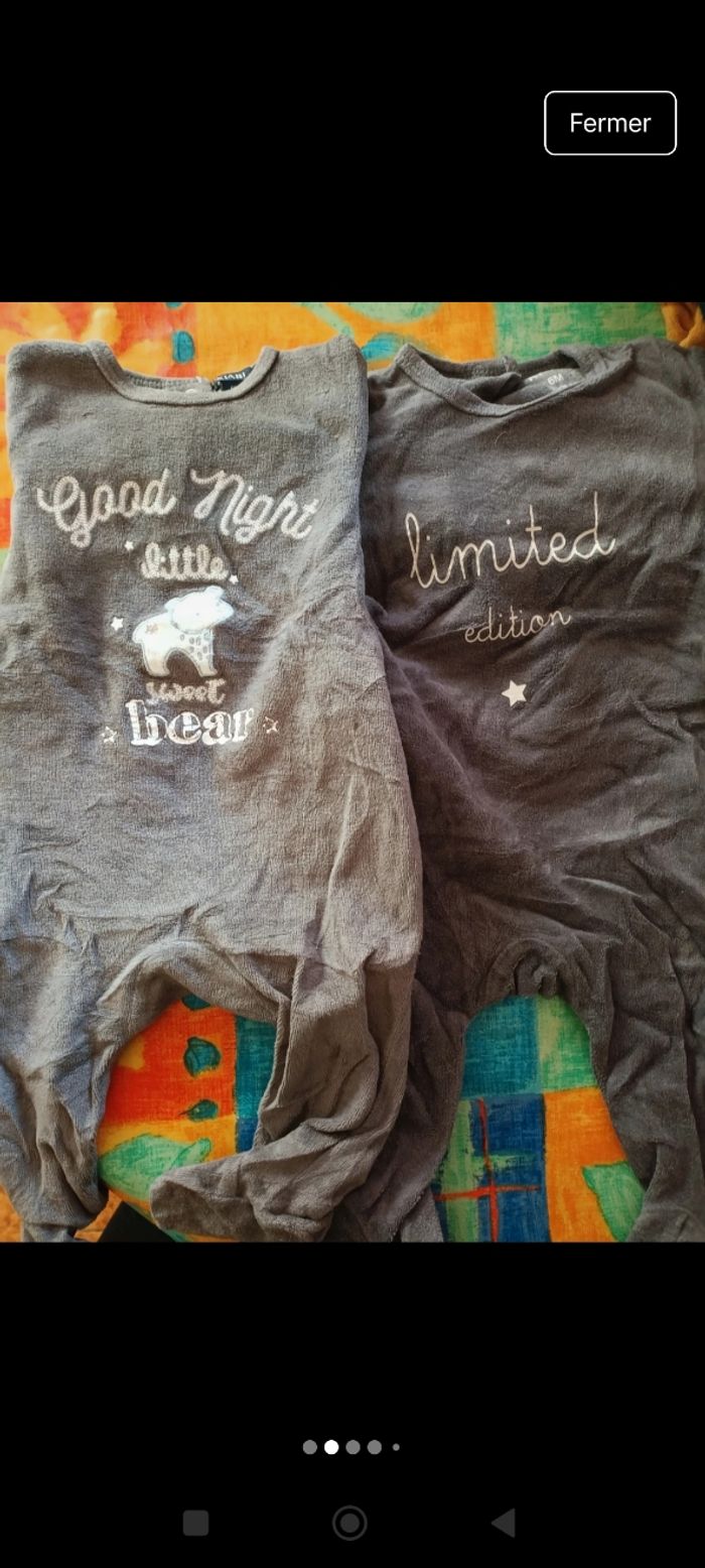 Lot pyjama 6 mois - photo numéro 2