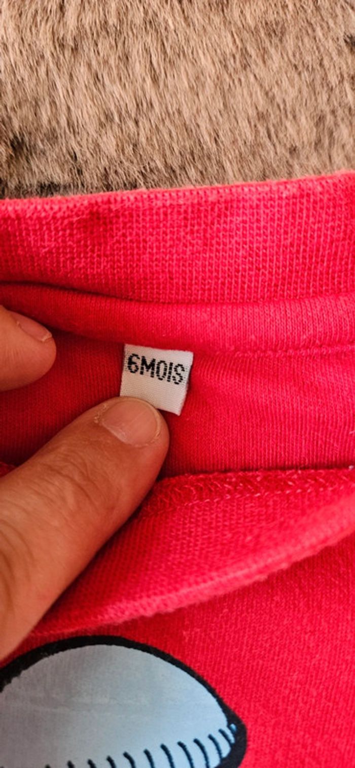 Lot de 2 sous pull et 1 jeans 6 mois fan de papa et skate garçon tape à l'œil - photo numéro 3