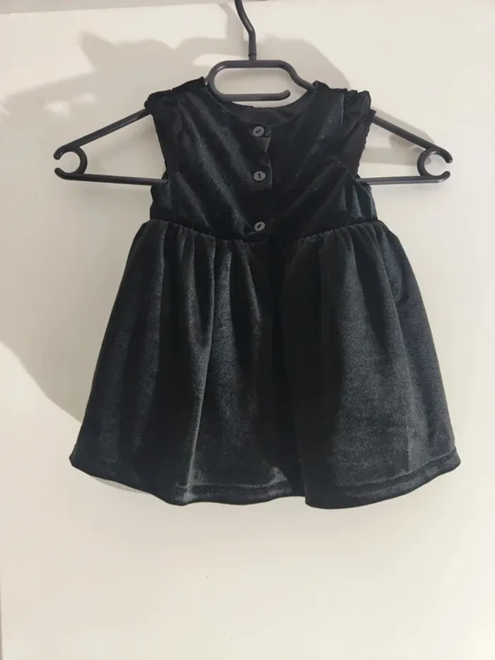 Jolie robe bébé fille velours 💎9mois💎 - photo numéro 8