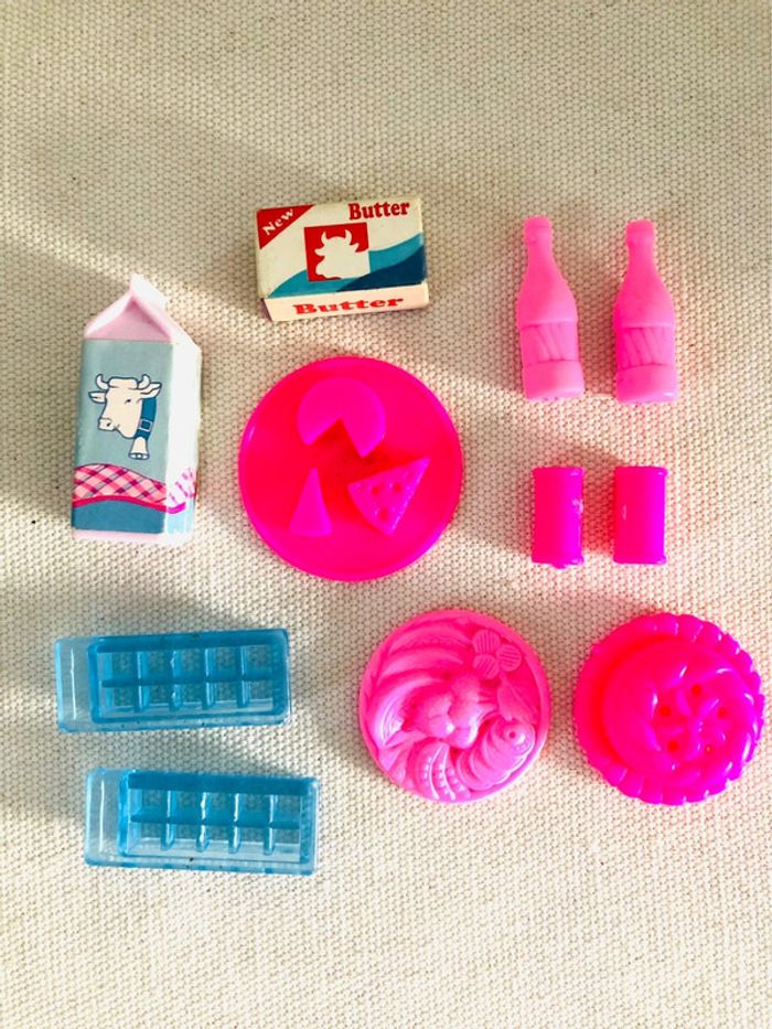 Lot 11 accessoires barbie cuisine mattel