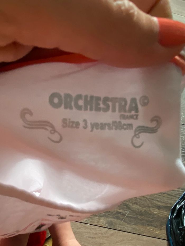 T-shirt rose chien orchestra 3 ans - photo numéro 3