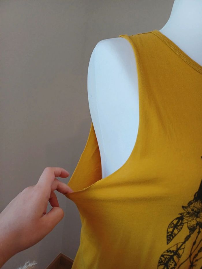 Débardeur couleur moutarde Undiz taille L 40 - photo numéro 3