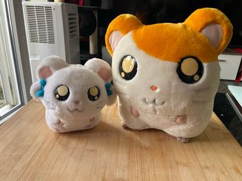 🐹 Lot 2 peluches Hamtaro vintage – Hasbro 2002