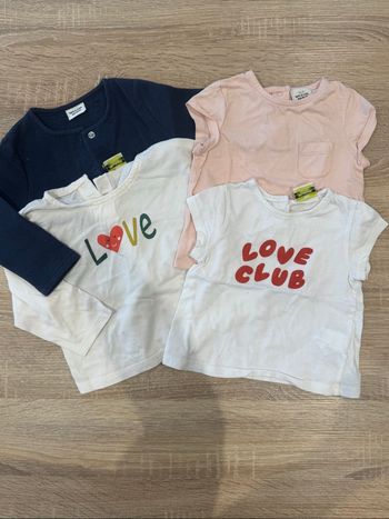 👕 Lot 4 vêtements enfant Tape à l’Oeil - Veste + Tee shirt