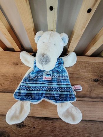 ours polaire blanc et bleu sigikid