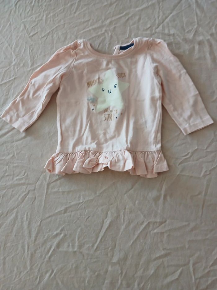 Tee-shirt manches longues 6-9 mois